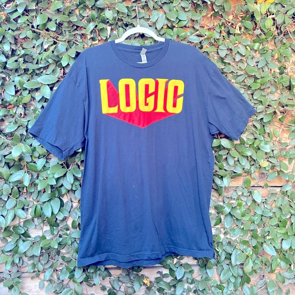 Logic 2019 Tour Merchandise Graphic Navy T-Shirt - XL